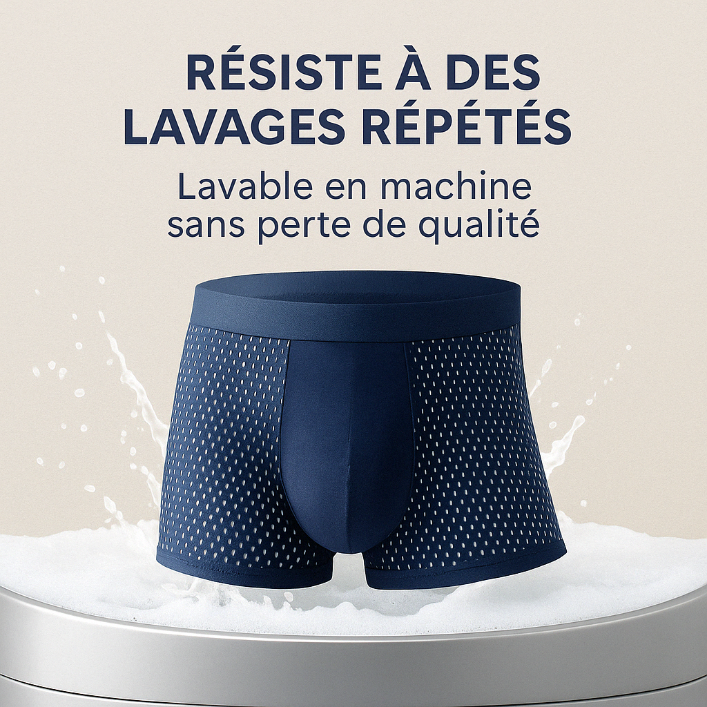 (5 ACHETÉS = 5 OFFERTS) Boxers Écologiques en Bambou – Douceur, Respirabilité et Confort Durable