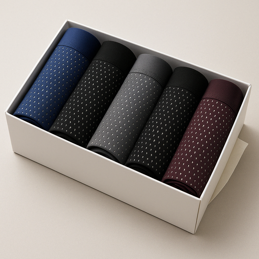 (5 ACHETÉS = 5 OFFERTS) Boxers Écologiques en Bambou – Douceur, Respirabilité et Confort Durable