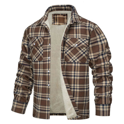 (PAGUE 1 LEVE 2) Jaqueta Masculina Xadrez + BRINDE