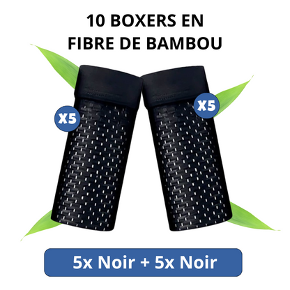 (5 ACHETÉS = 5 OFFERTS) Boxers Écologiques en Bambou – Douceur, Respirabilité et Confort Durable