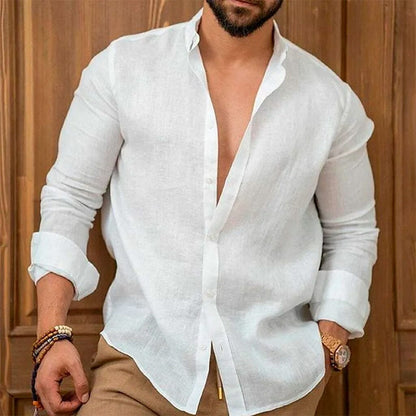 (PROMOTION EXCLUSIVE) Chemise en Lin Premium pour Homme + (CADEAU)