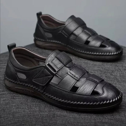 [PAYEZ 1, RECEVEZ 2] Sandales en cuir véritable pour homme – Design italien + CADEAU OFFERT