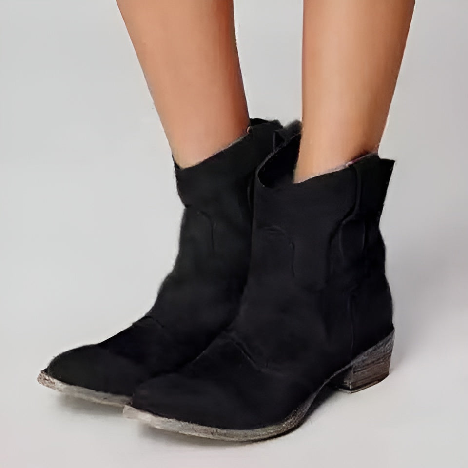 (PROMOTION EXCLUSIVE) Bottines en daim intemporelles + (CADEAU)