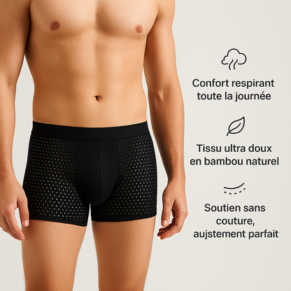 (5 ACHETÉS = 5 OFFERTS) Boxers Écologiques en Bambou – Douceur, Respirabilité et Confort Durable