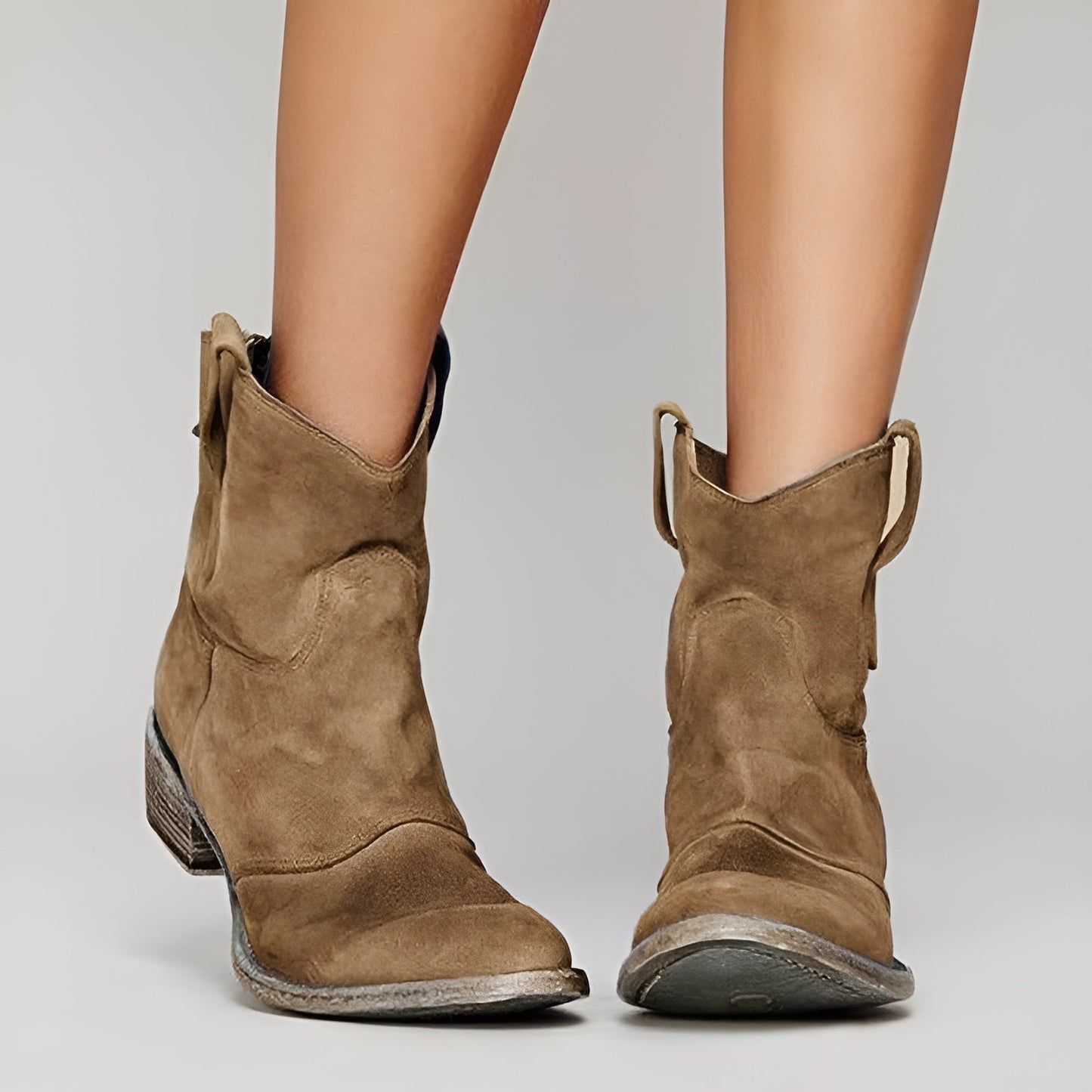 (PROMOTION EXCLUSIVE) Bottines en daim intemporelles + (CADEAU)