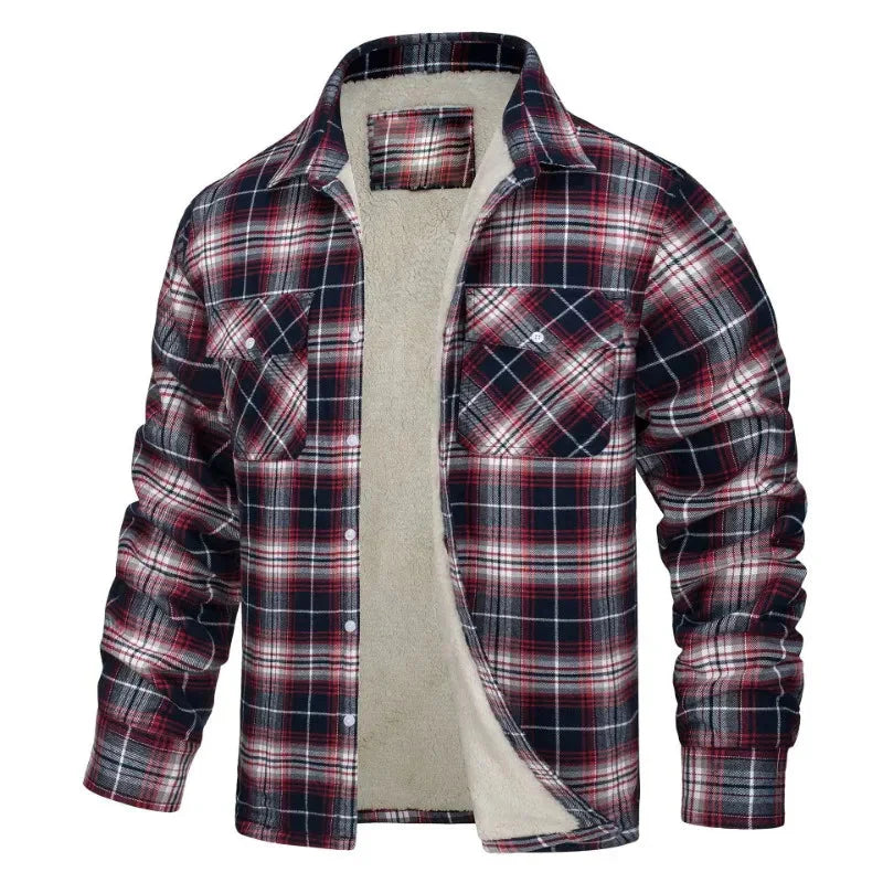 (PAGUE 1 LEVE 2) Jaqueta Masculina Xadrez + BRINDE