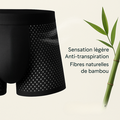 (5 ACHETÉS = 5 OFFERTS) Boxers Écologiques en Bambou – Douceur, Respirabilité et Confort Durable