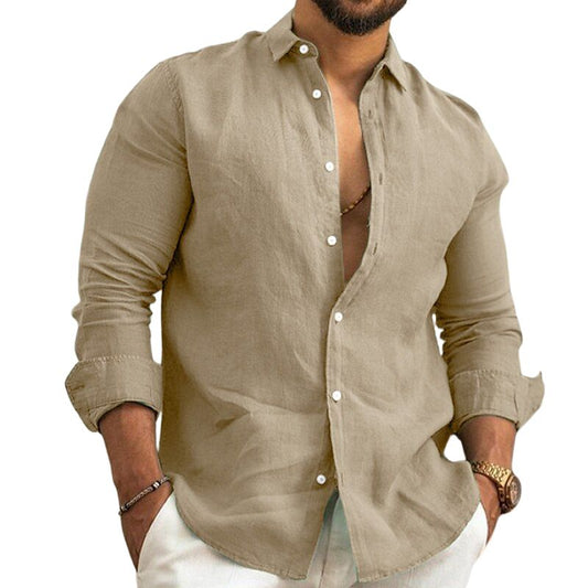 (PROMOTION EXCLUSIVE) Chemise en Lin Premium pour Homme + (CADEAU)