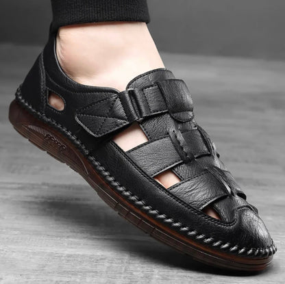 [PAYEZ 1, RECEVEZ 2] Sandales en cuir véritable pour homme – Design italien + CADEAU OFFERT