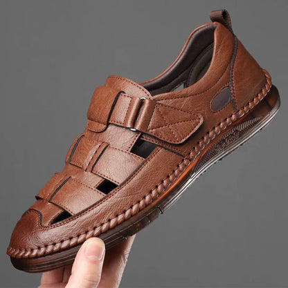 [PAYEZ 1, RECEVEZ 2] Sandales en cuir véritable pour homme – Design italien + CADEAU OFFERT